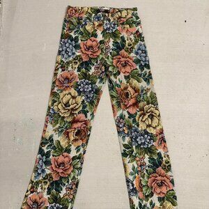 Jaded London Floral pants with a 28" waist and 29" inseam